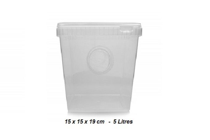 Boite plastique 5 L avec aération drosoproof 