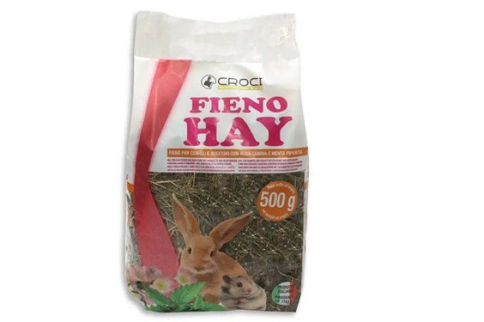 Foin pour lapin rongeur- Rosa canina/menthe