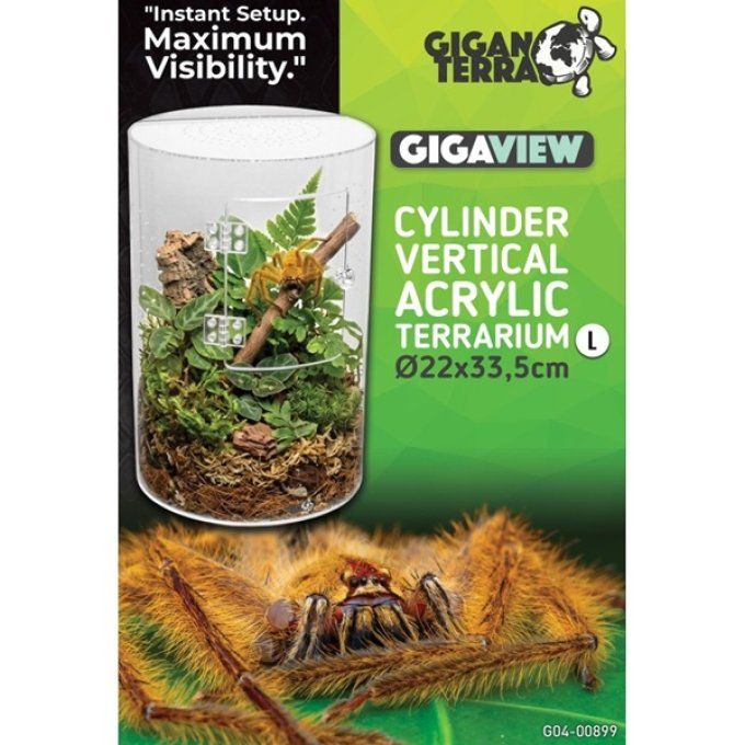 Terrarium GIGAVIEW vertical acrylique 22 × 33,5 cm