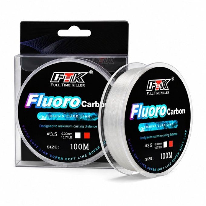 Ligne de pêche en fluorocarbone 100 m – FTK
