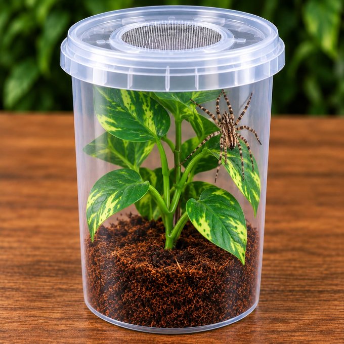 Kit d'élevage Araignées et Mygalons STARTER 1 L – Habitat modulable