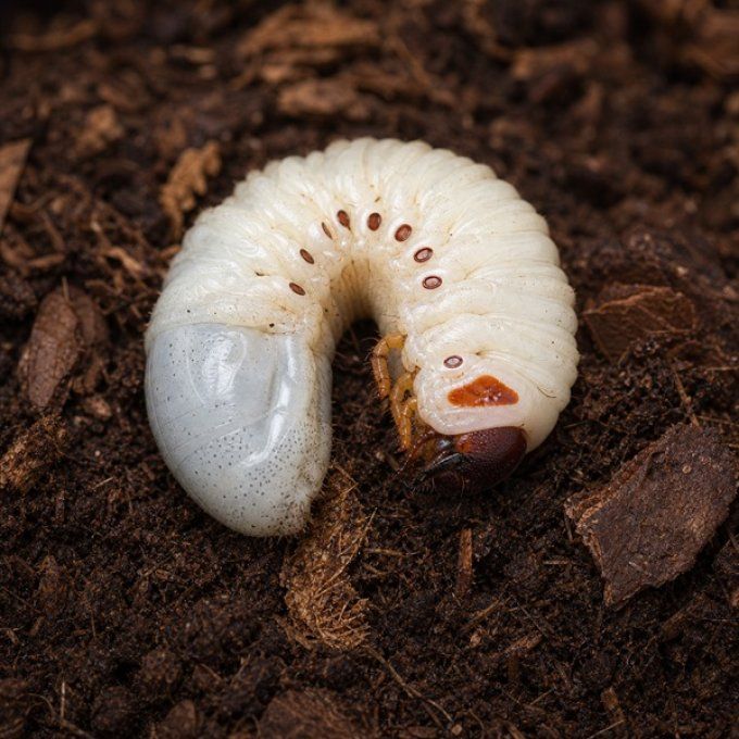 Mecynorrhina torquata ugandensis - Larve L2/L3