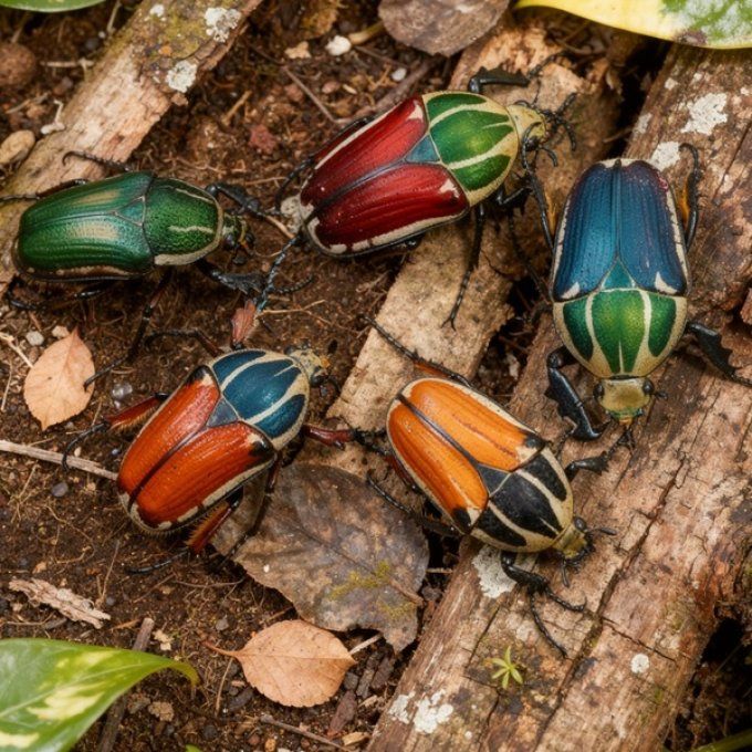 Mecynorrhina torquata ugandensis - Larve L2/L3