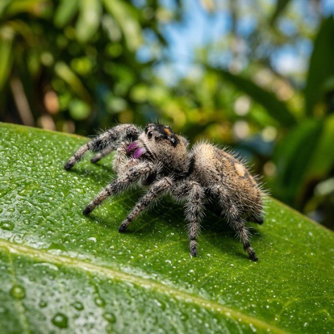 Phidippus regius "Florida" couple L5