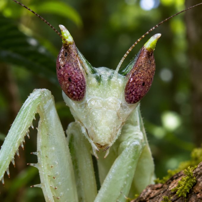Pseudoharpax virescens – Mante fleur africaine