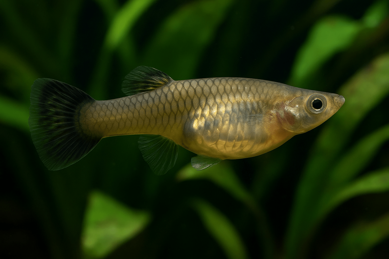 Femelle guppy